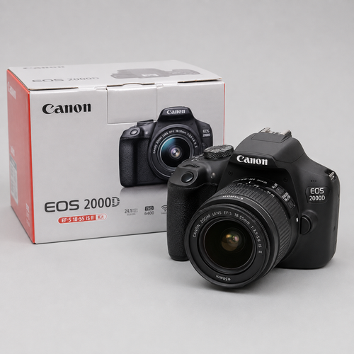 Canon EOS 2000D DSLR Camera + 18-55mm DC III Lens