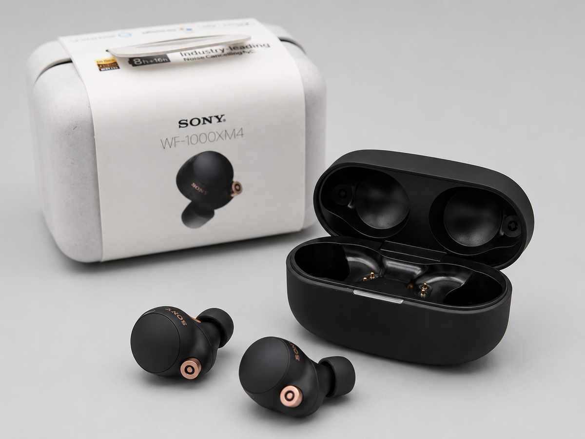 Sony WF-1000XM4 Wireless Noise Cancelling Earbuds – Black
