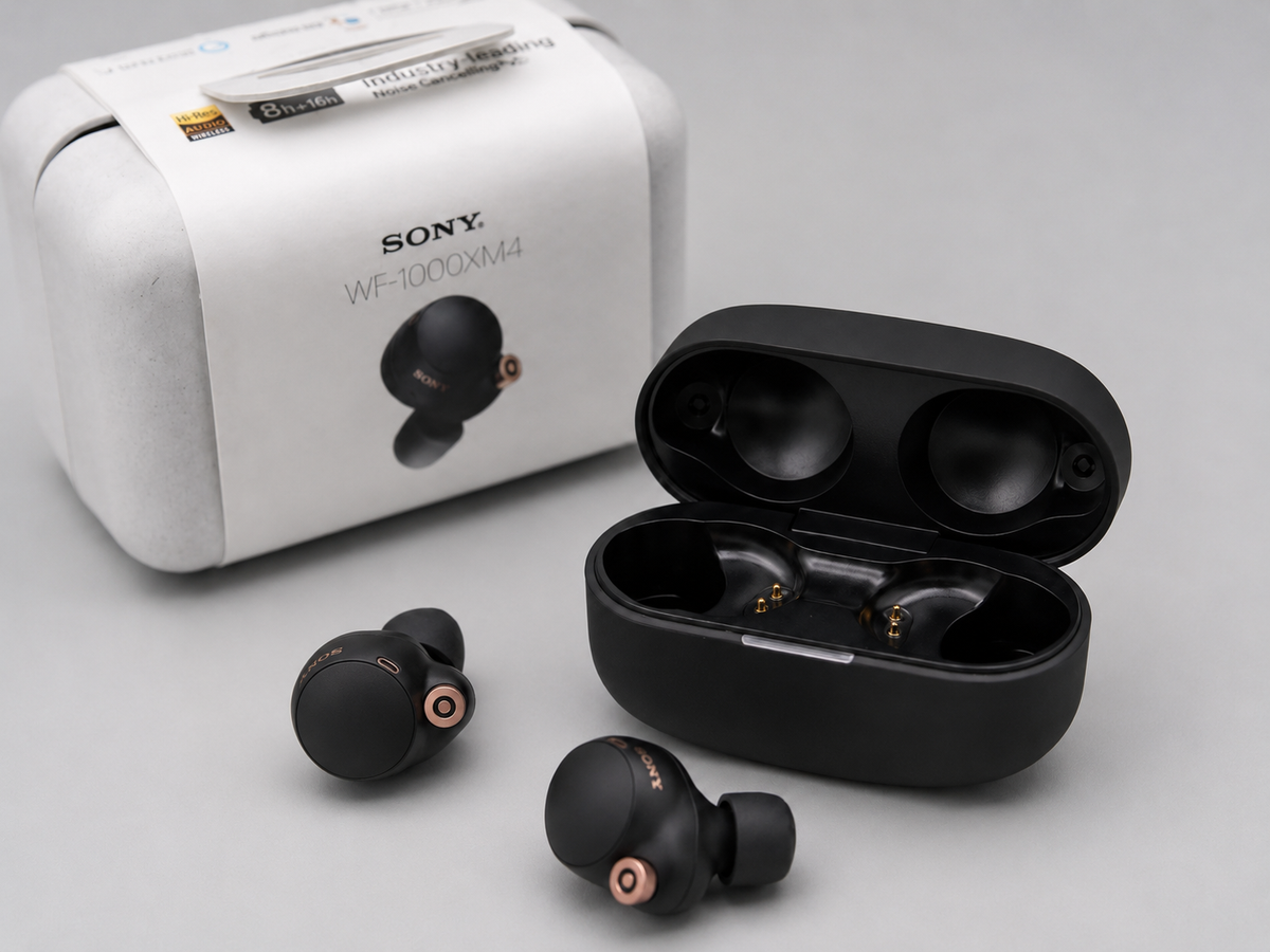 Sony WF-1000XM4 Wireless Noise Cancelling Earbuds – Black