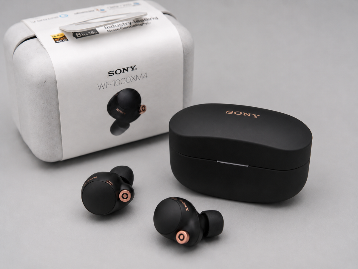 Sony WF-1000XM4 Wireless Noise Cancelling Earbuds – Black